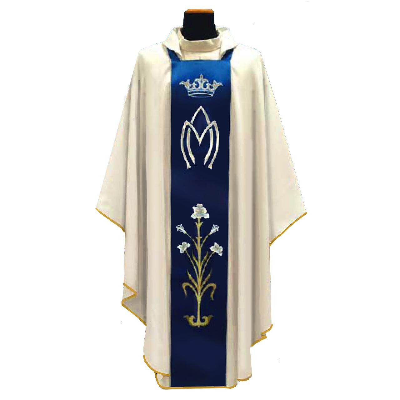 778 Marian Chasuble in Micro Monastico