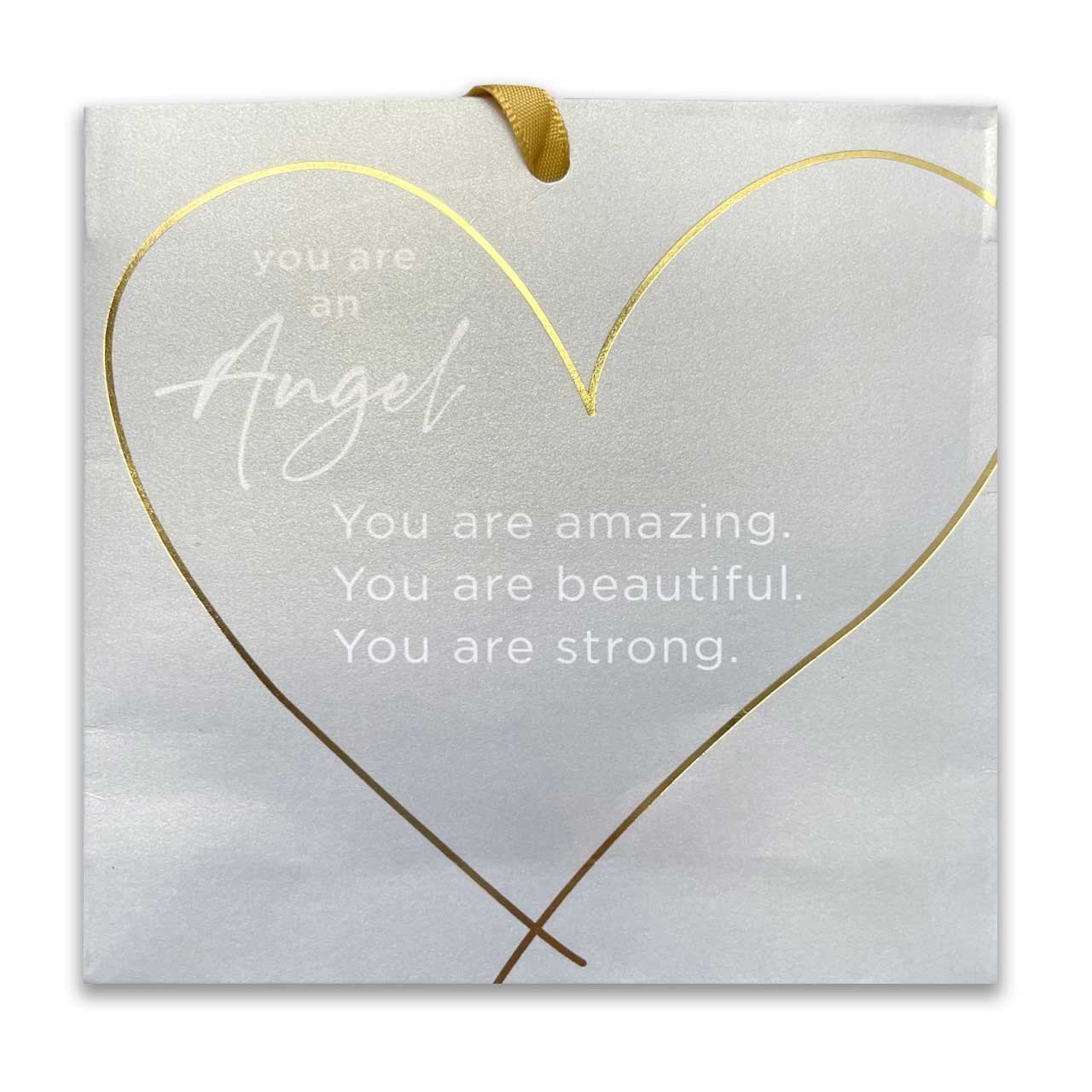 Gift Bag for Gold Heart Necklace for Mom