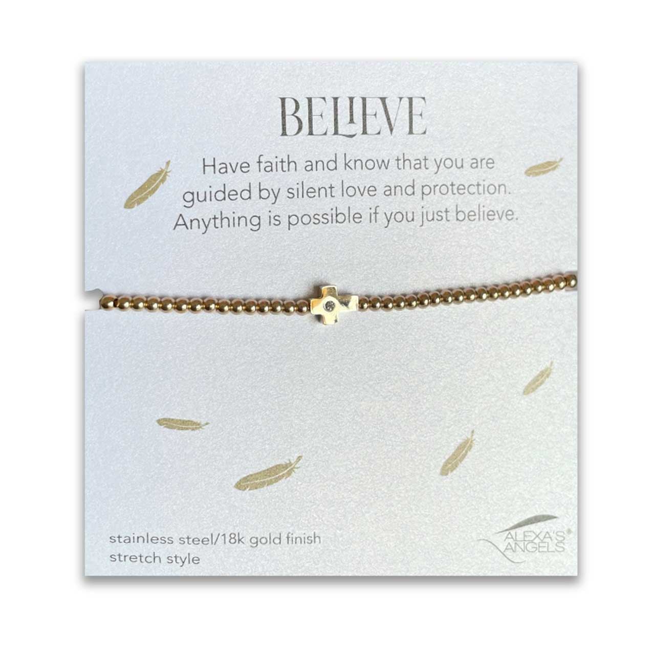Gold Cross Bracelet