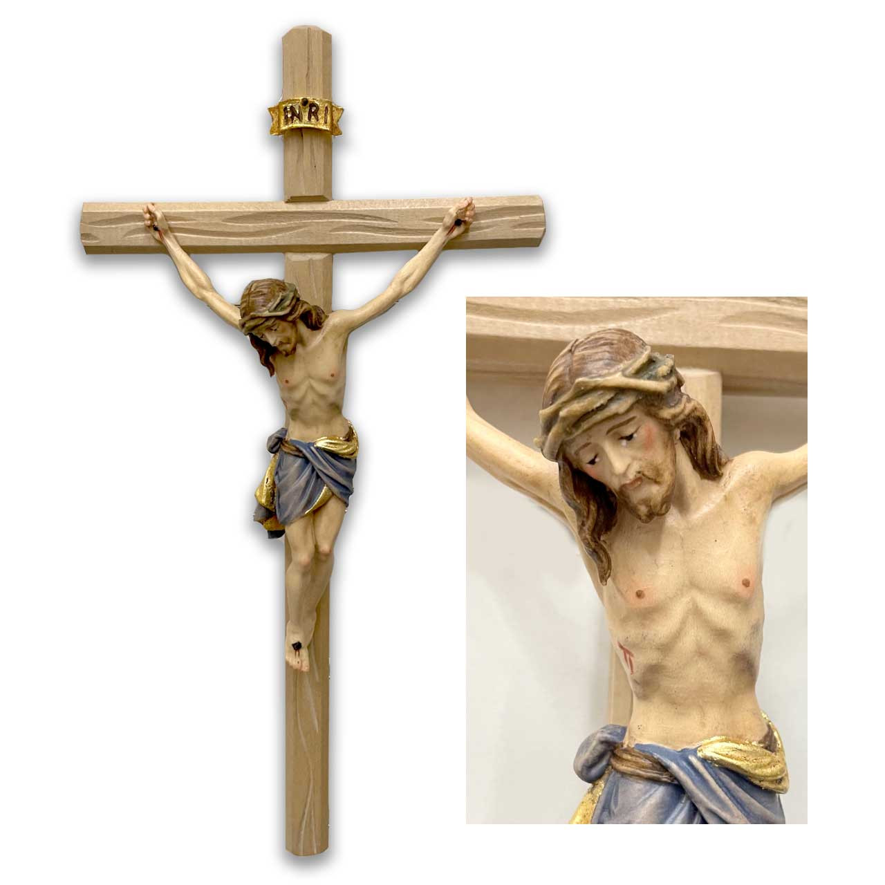 21" Siena Italian Wood Crucifix