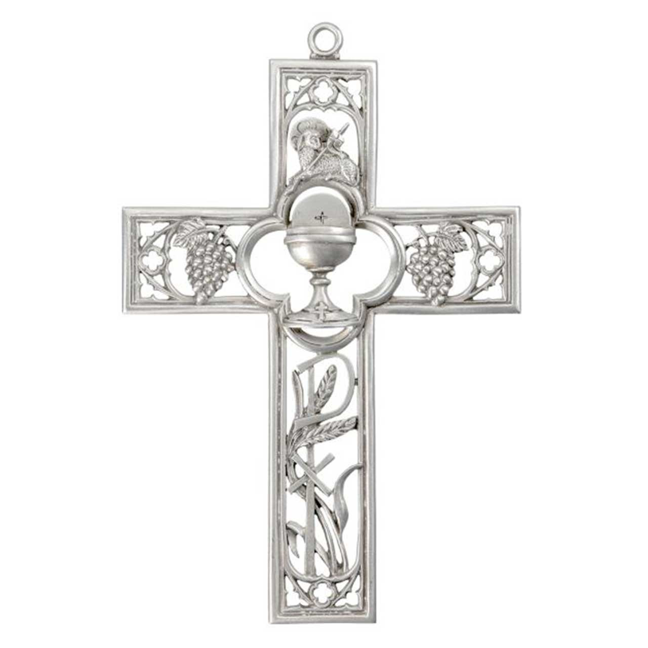 Pieced Pewter First Communion Wall Cross