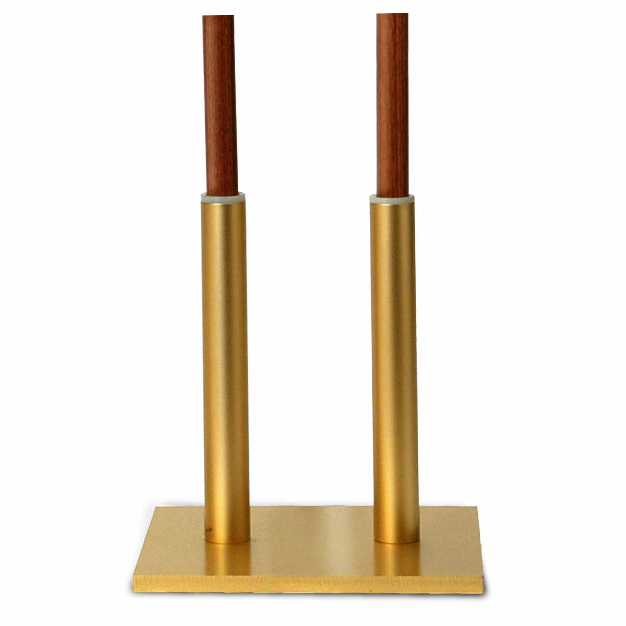 K227-2 Brass Tone Torch Stand