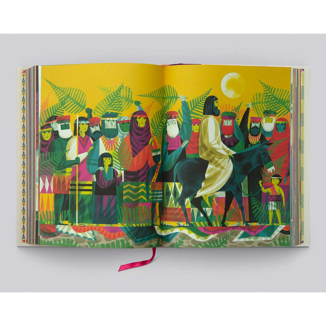 Inside pages of The Biggest Story Bible Storybook