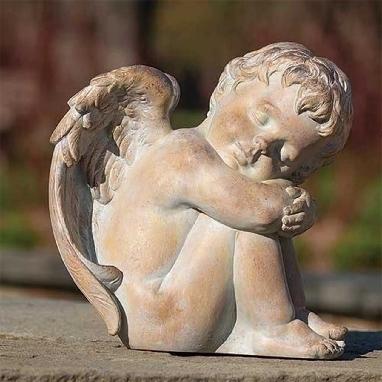 Sleeping Cherub Statue