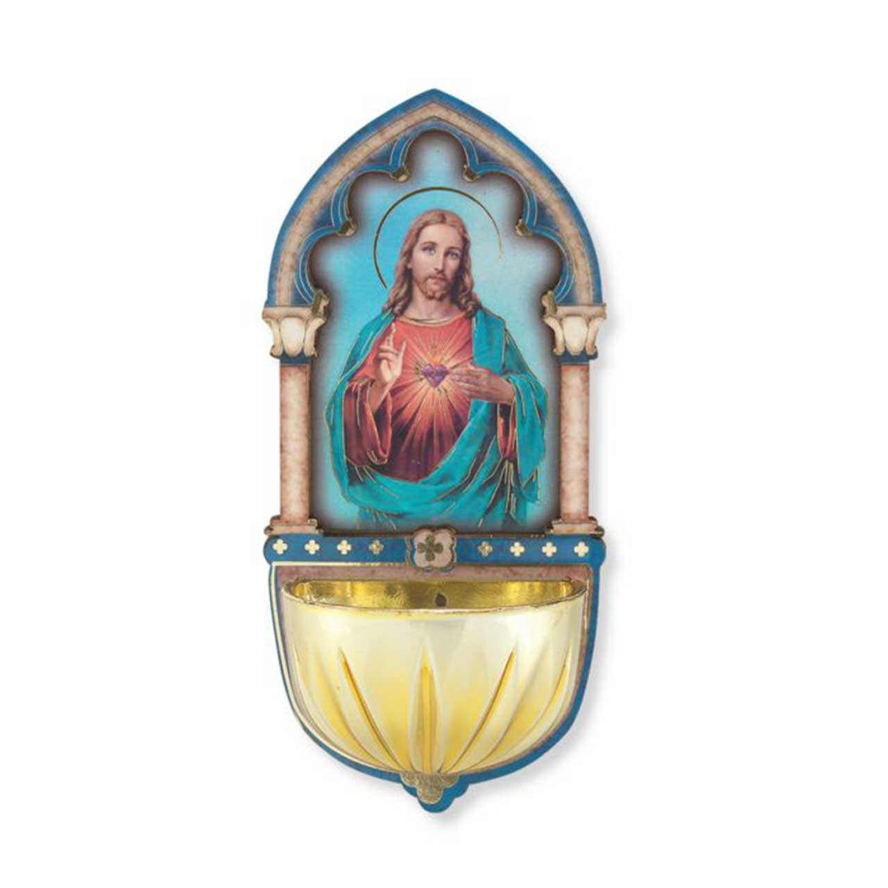 Sacred Heart Jesus Holy Water Font