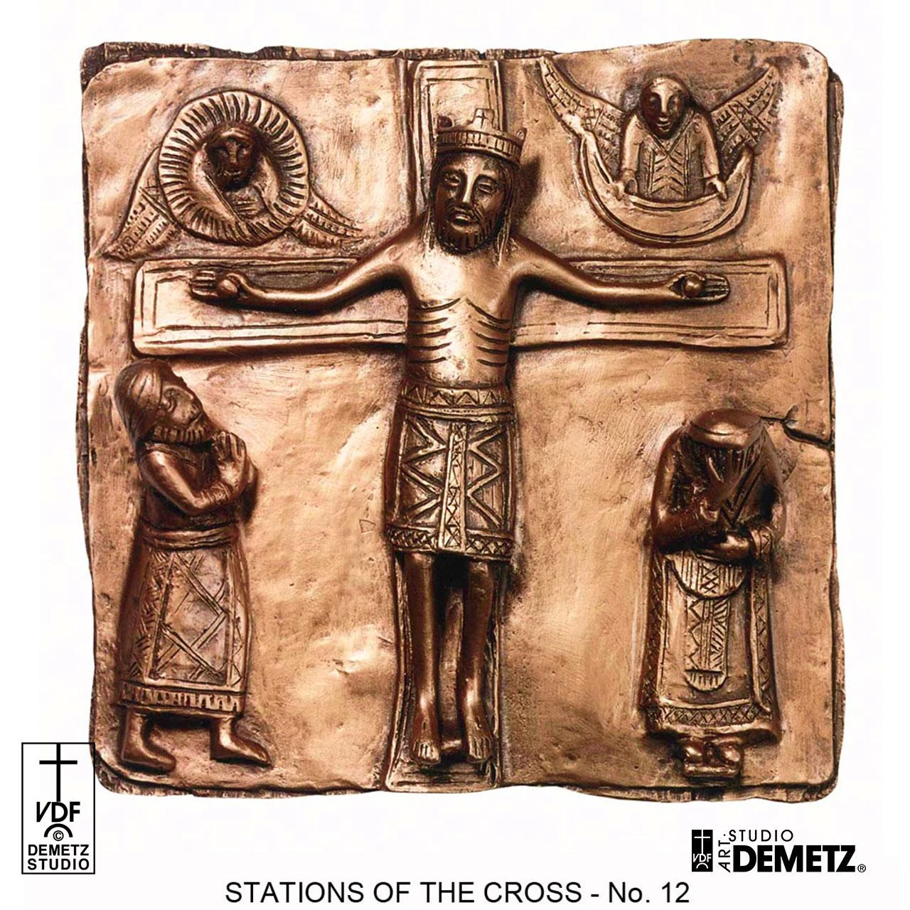 Detail photo of Station #12 of the 1351 Bronze Stations Set from Art Studio Demetz