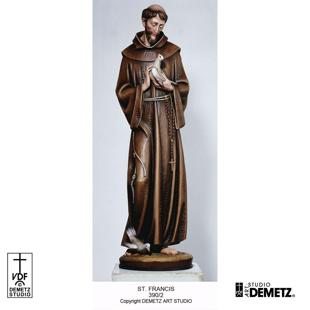 390/2 48" Demetz St. Francis in Linden Wood