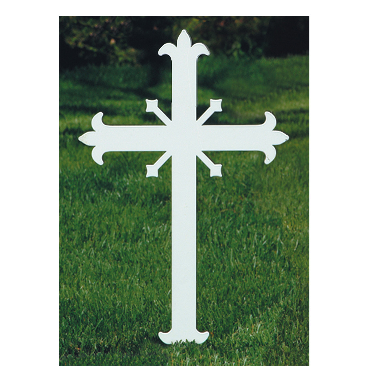 K4057 Fleur-De-Lis Memorial Cross