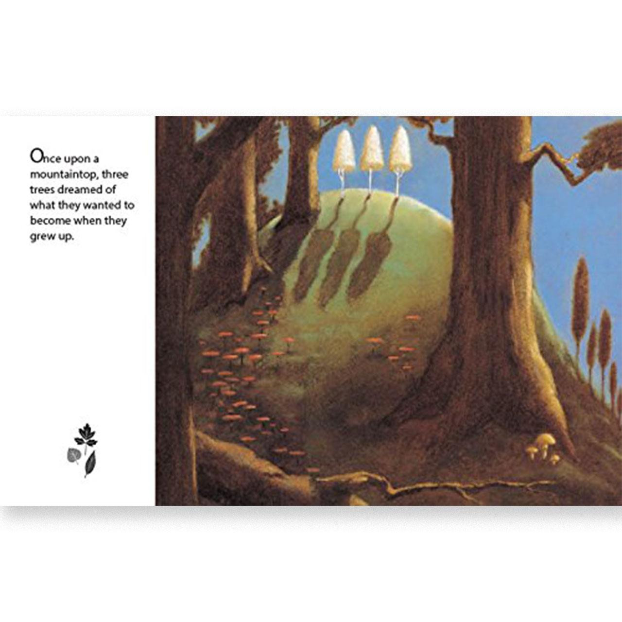 Inside pages of the Tale of Three Trees