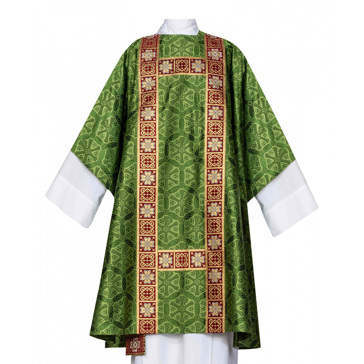 111-6133 Dalmatic in Pax Damask Green