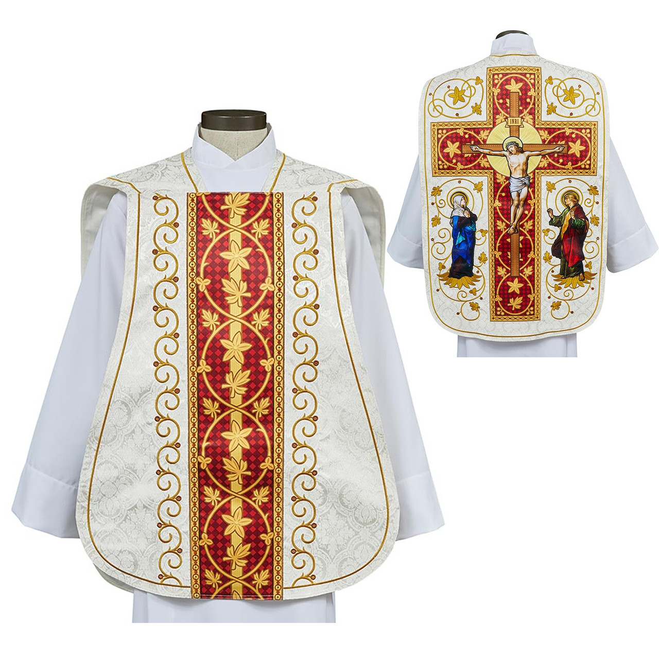 L5013 Tetelestai Roman Chasuble-Ivory