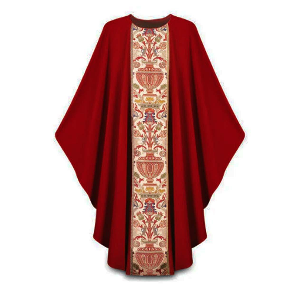 2749 Gothic Chasuble Dark Red
