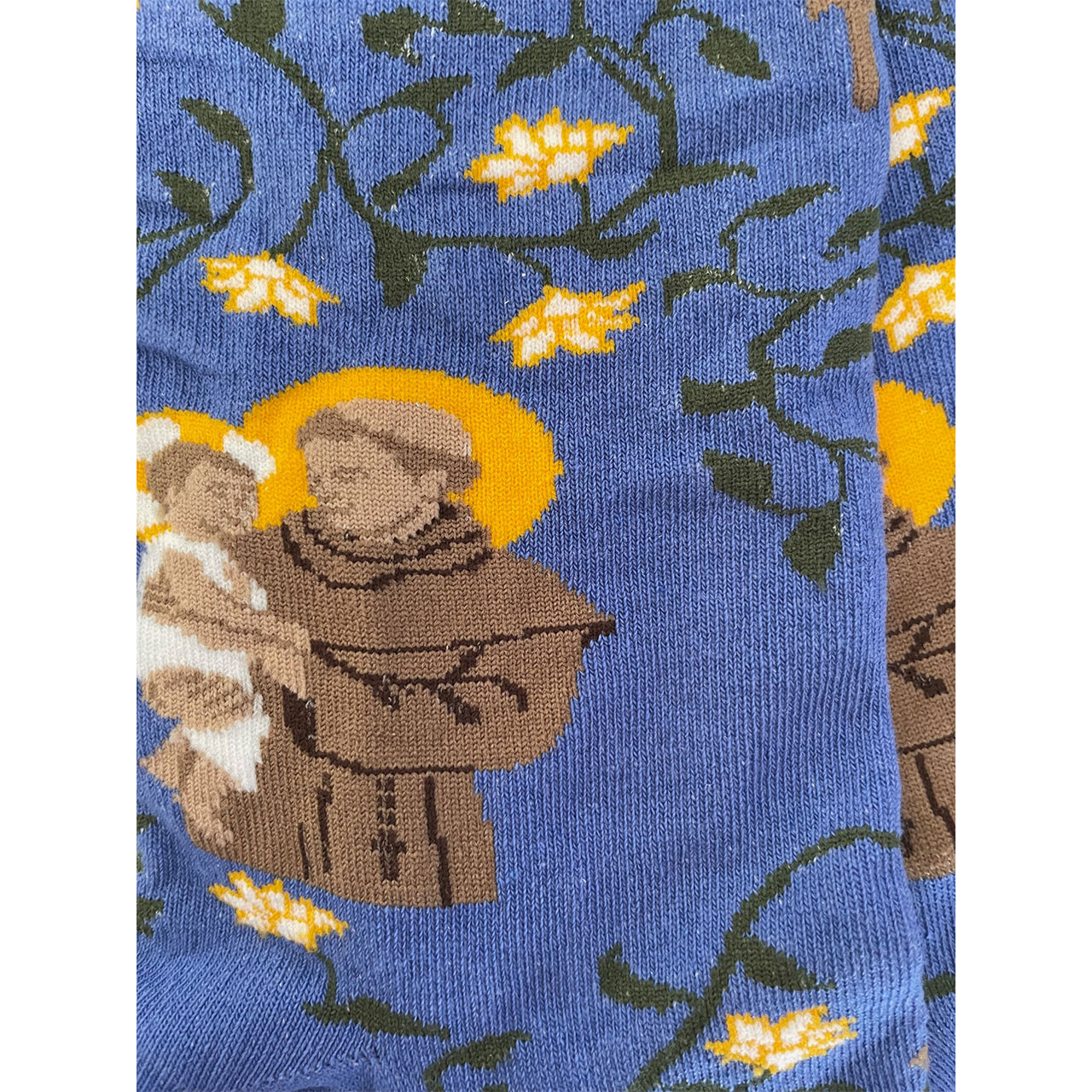 Detail of the Saint Anthony Religious Socks