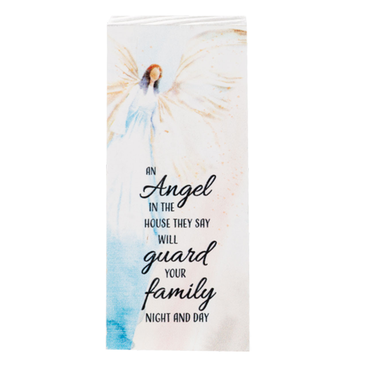Angel Guard Inspirational Quote Block