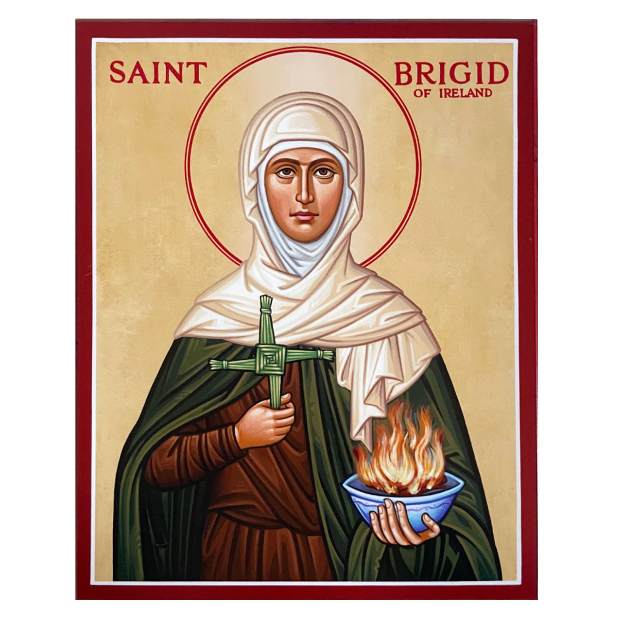 10" Saint Brigid Icon