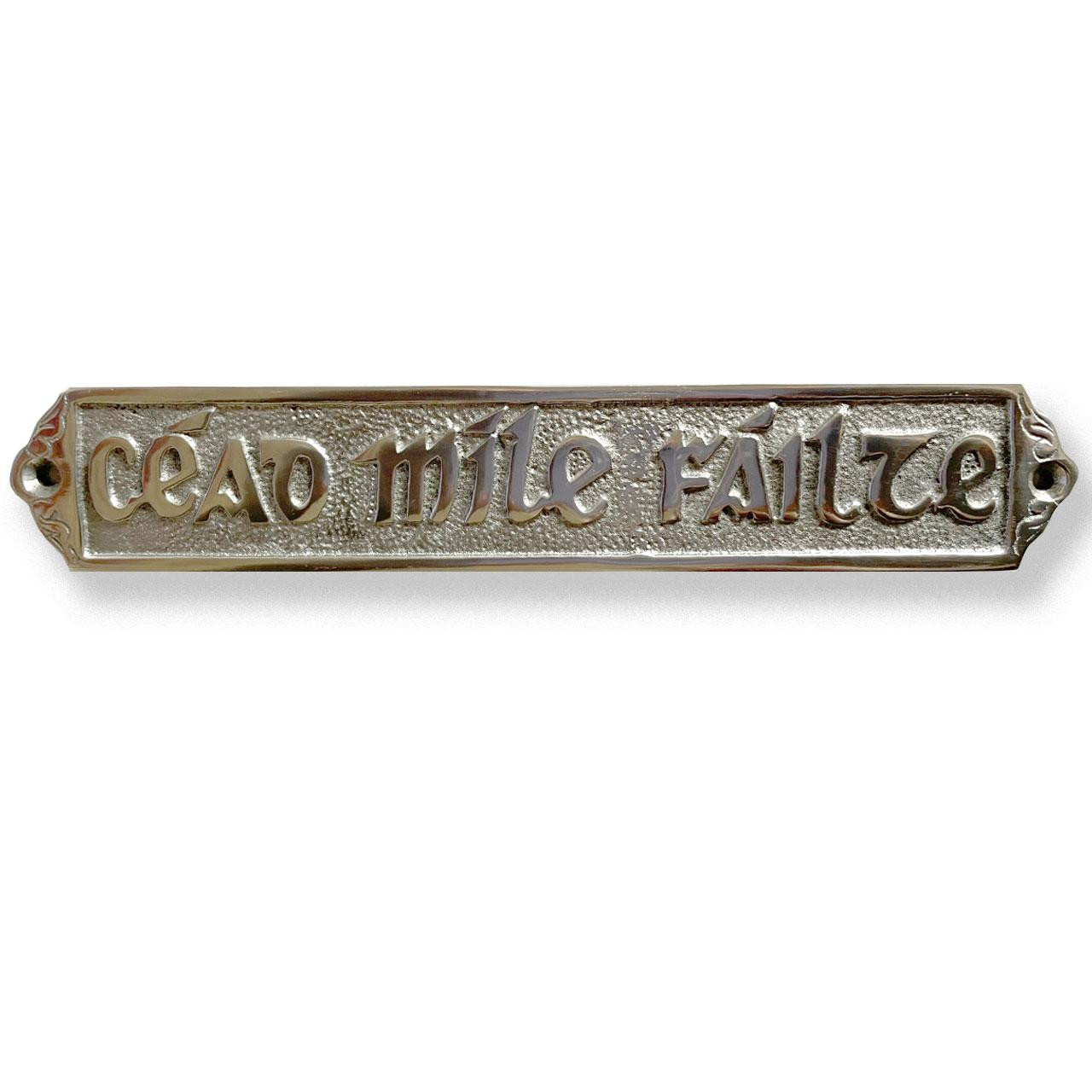 Ceade Mile Failte Door Plaque