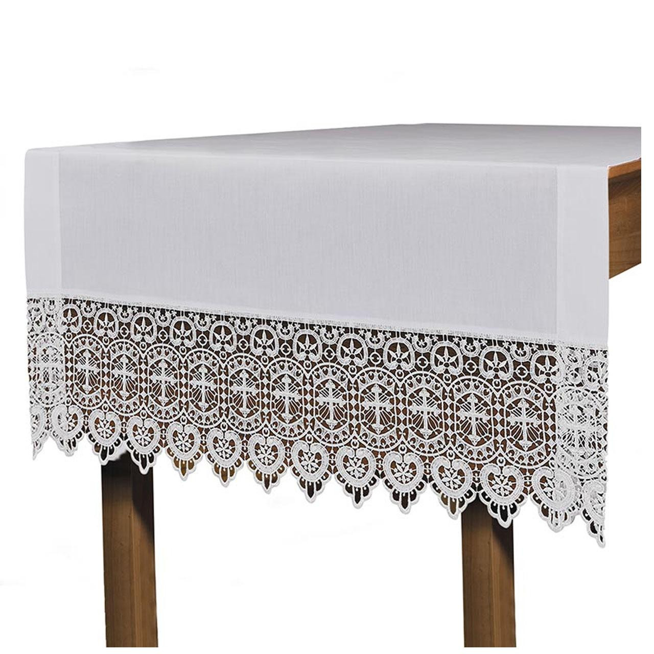 L5060 Budded Cross Lace Altar Runner