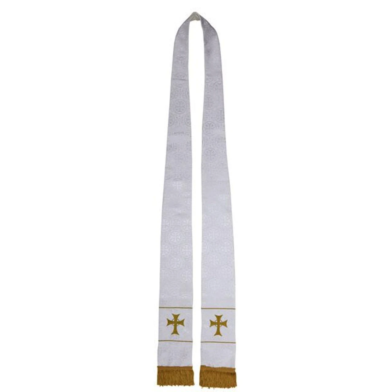 VC749 Maltese Jacquard Overlay Stole