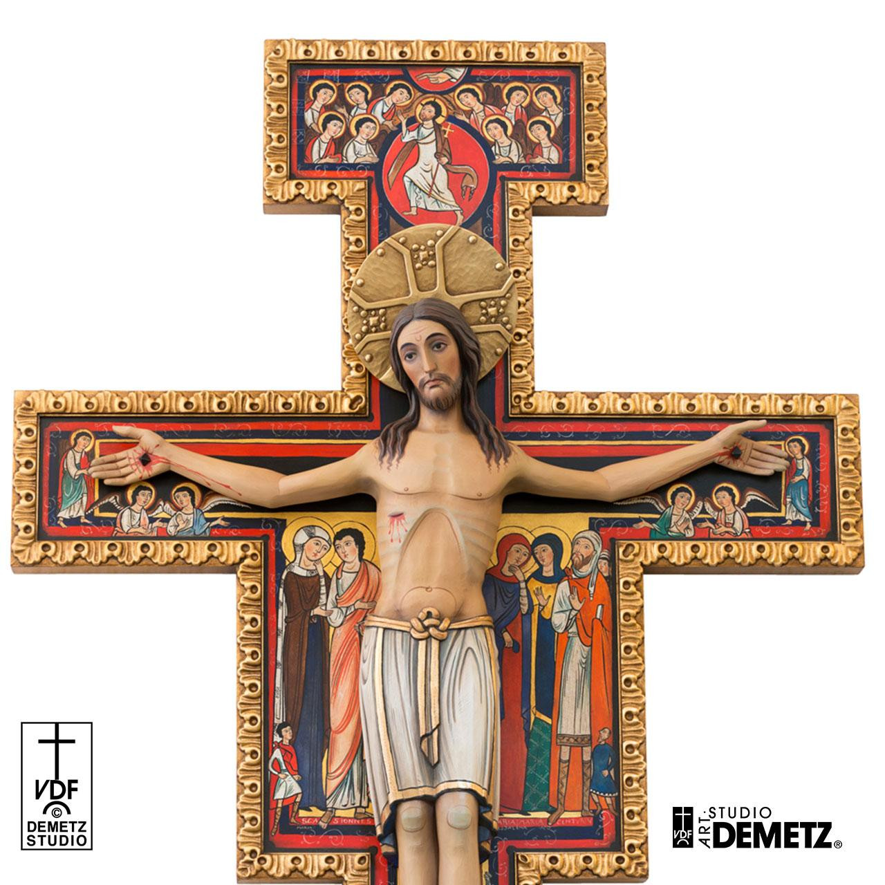 Detail of the 290/5 San Damiano Crucifix from Demetz