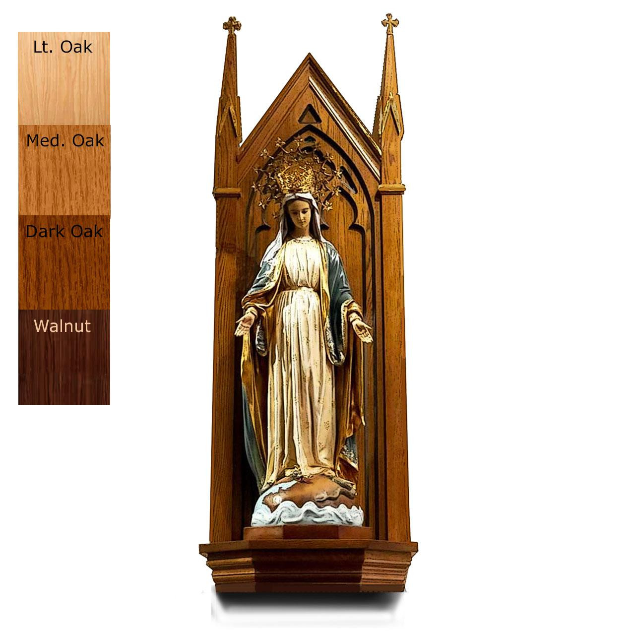 MJ4809 Wall Mount Statue Base stain samples