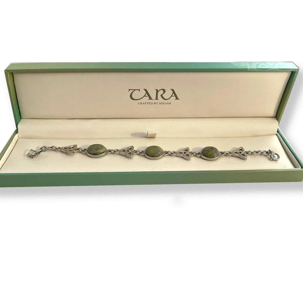 Connemara & Trinity Bracelet in the box