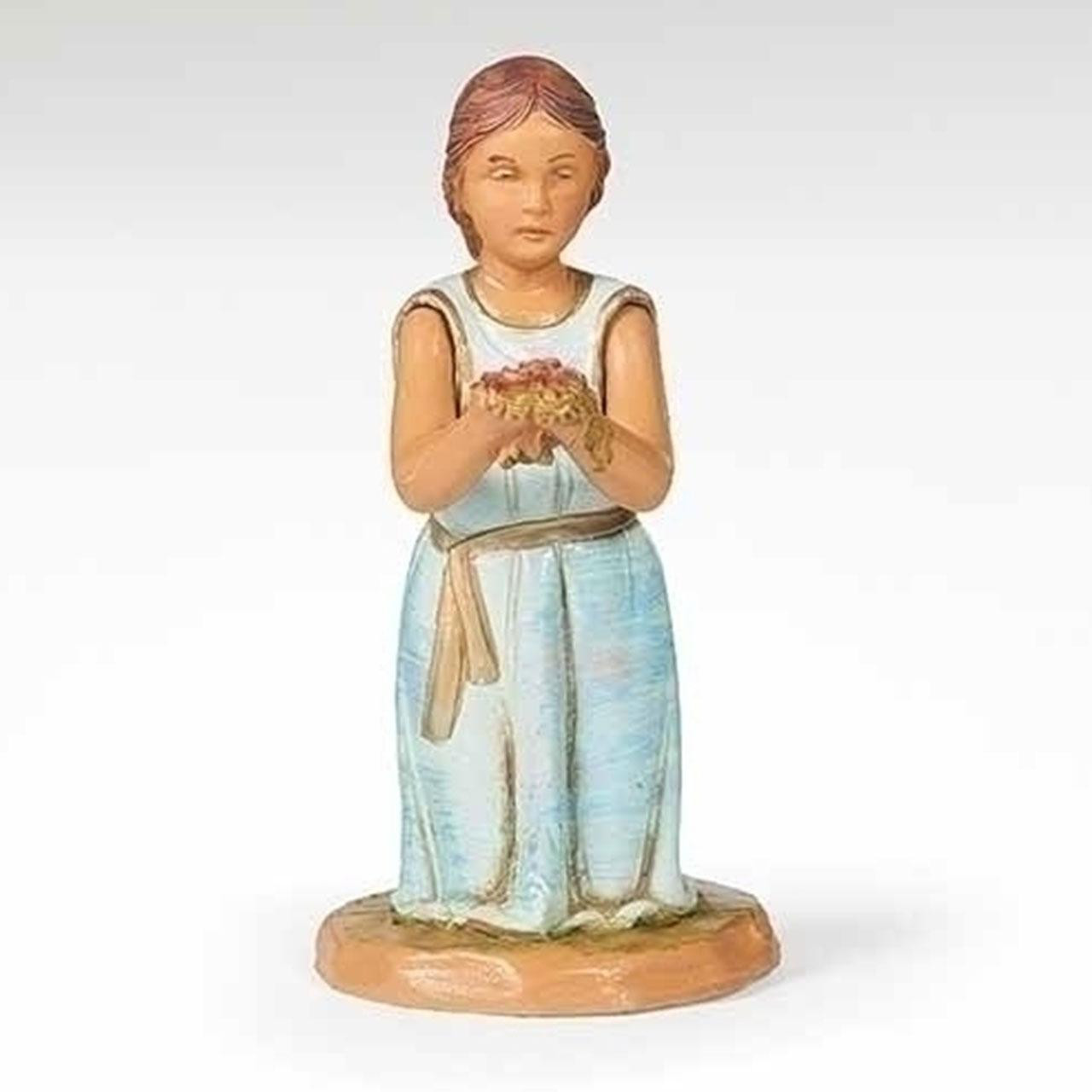Fontanini Madeline Girl with Roses Village Figure