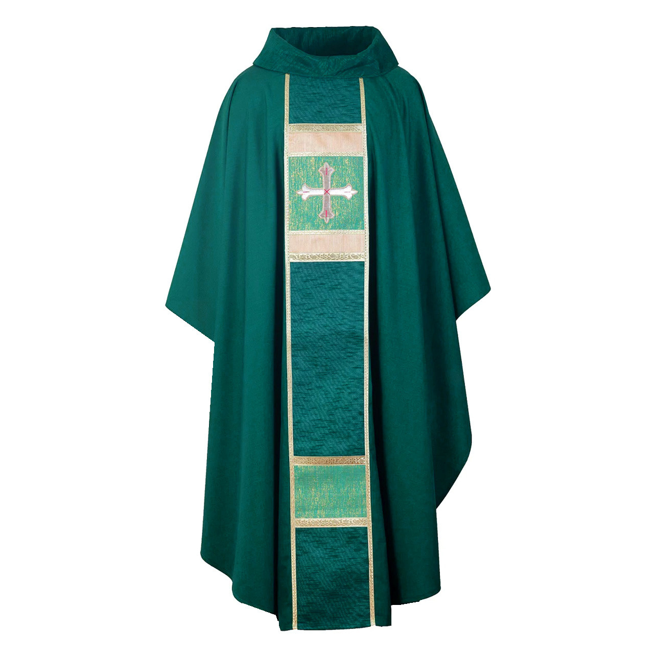 1985 Holy Cross Chasuble with Art Silk Green