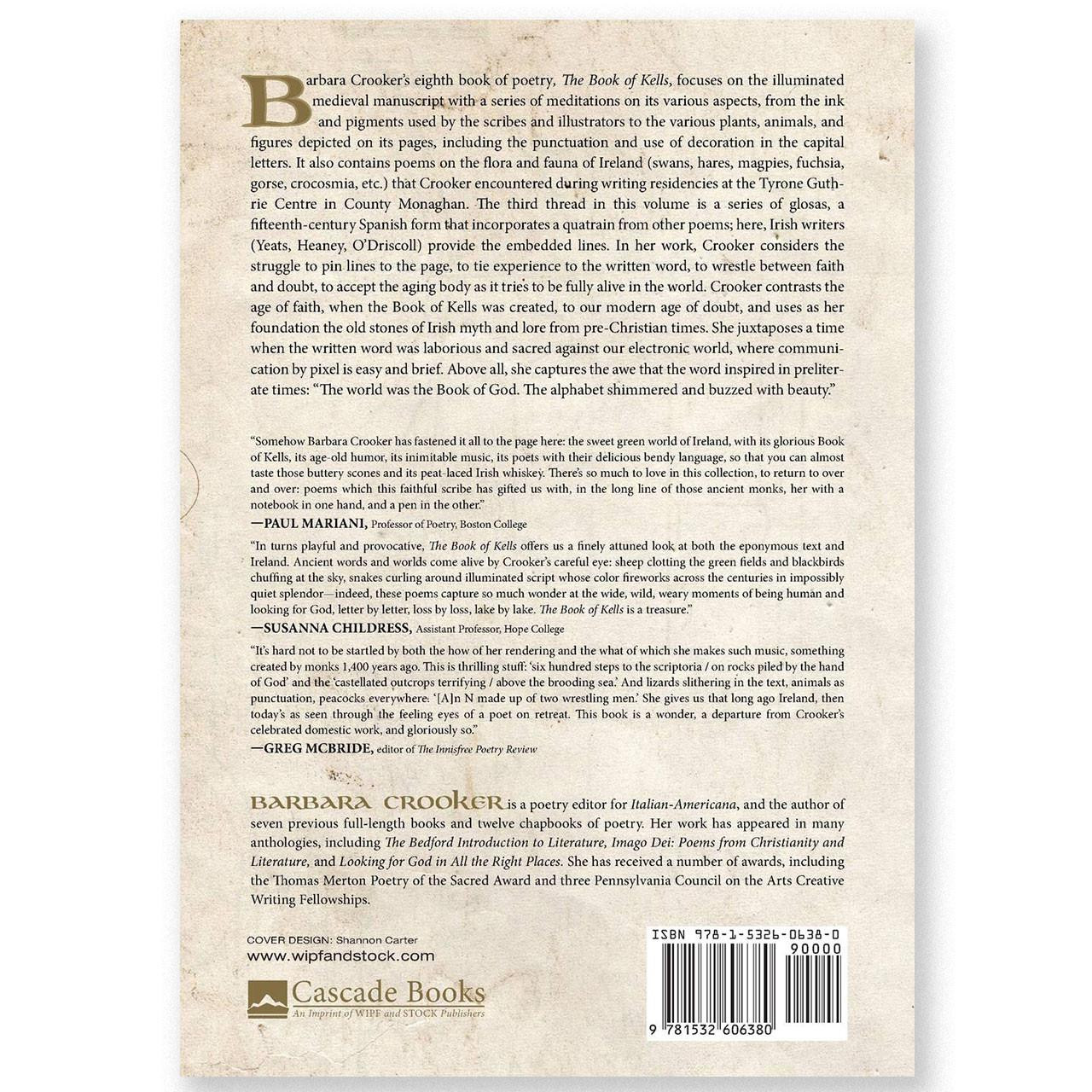 Back of The Book of Kells Poetry Series