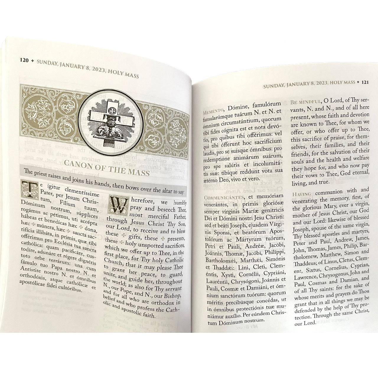 Sample of the Benedictus Catholic Culture section