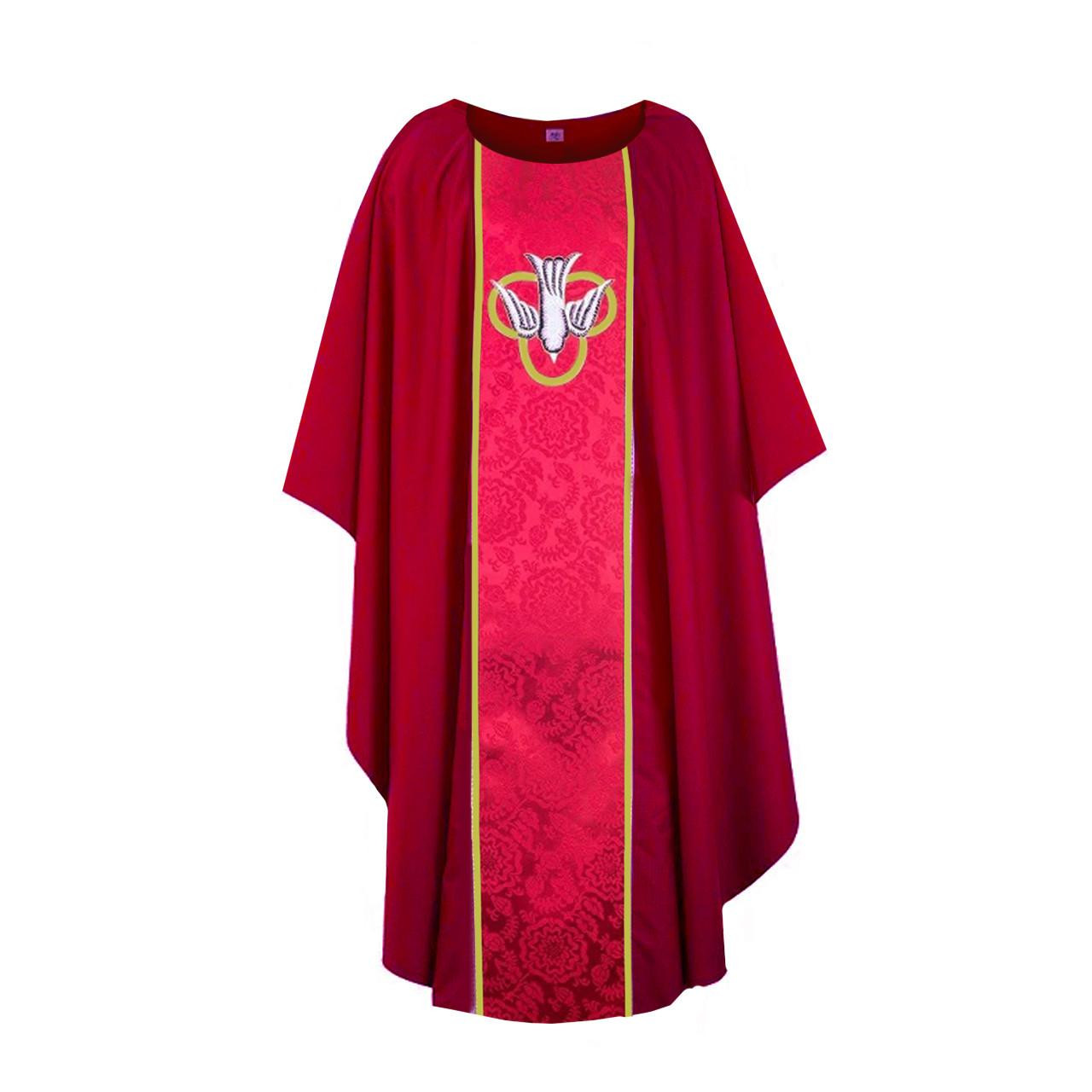 Tudor Rose Chasuble from MDS Red No Collar