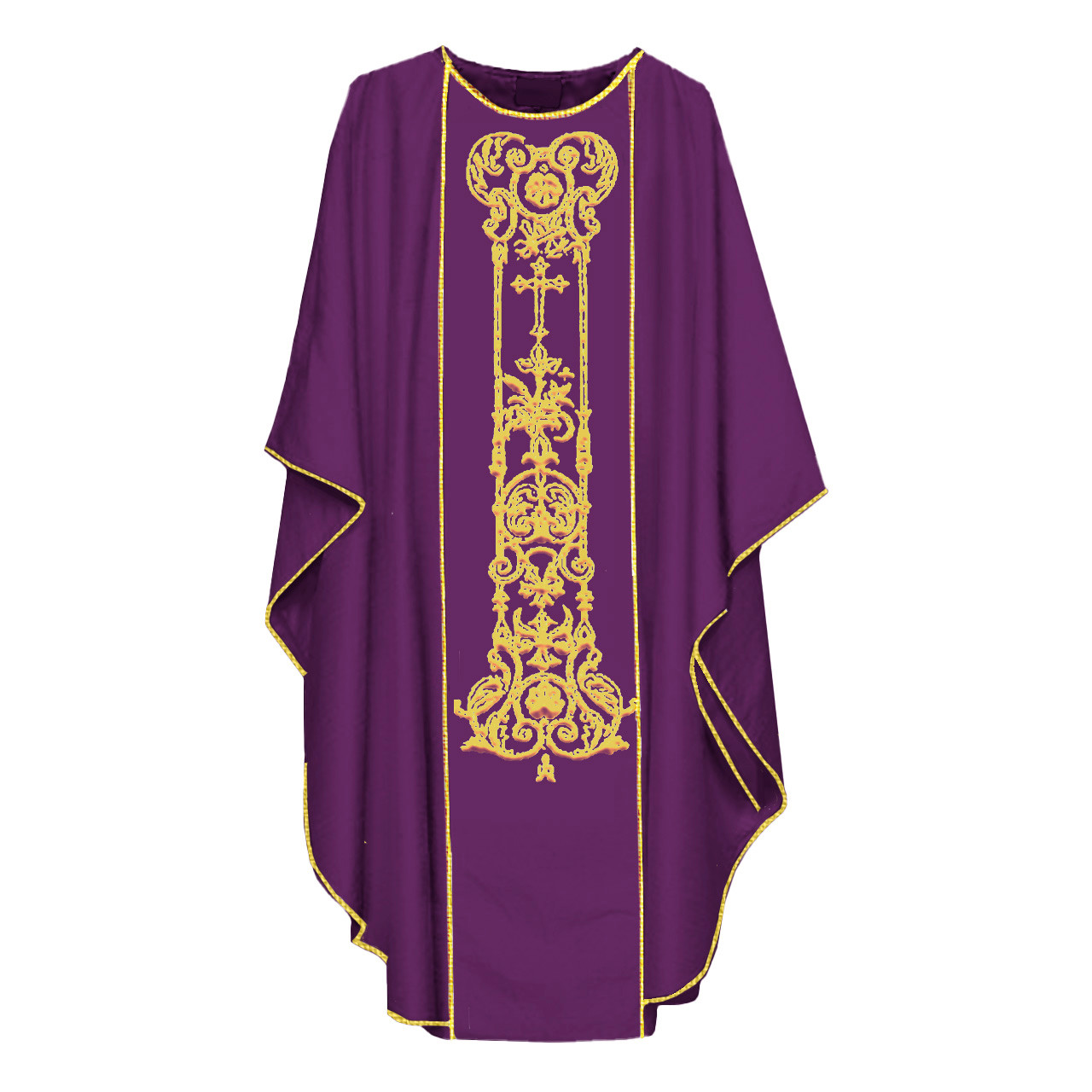 1007 Classic Hand Embroidered Silk Chasuble | St. Patrick's Guild