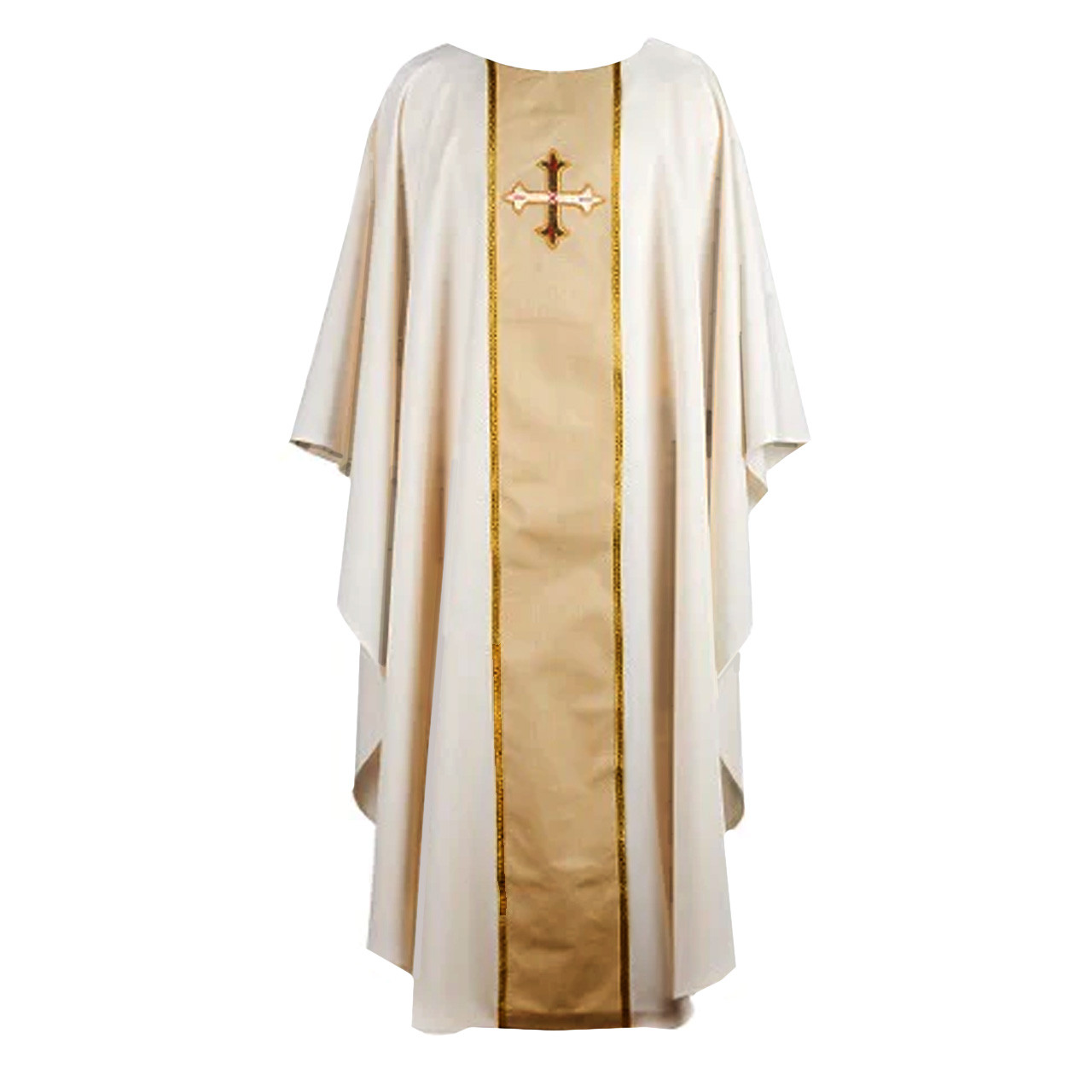 16100 Greek Cross Chasuble Beige