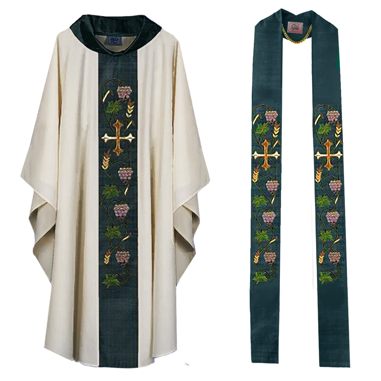 HB135 Funeral Pall with Silk Banding Matching vestments