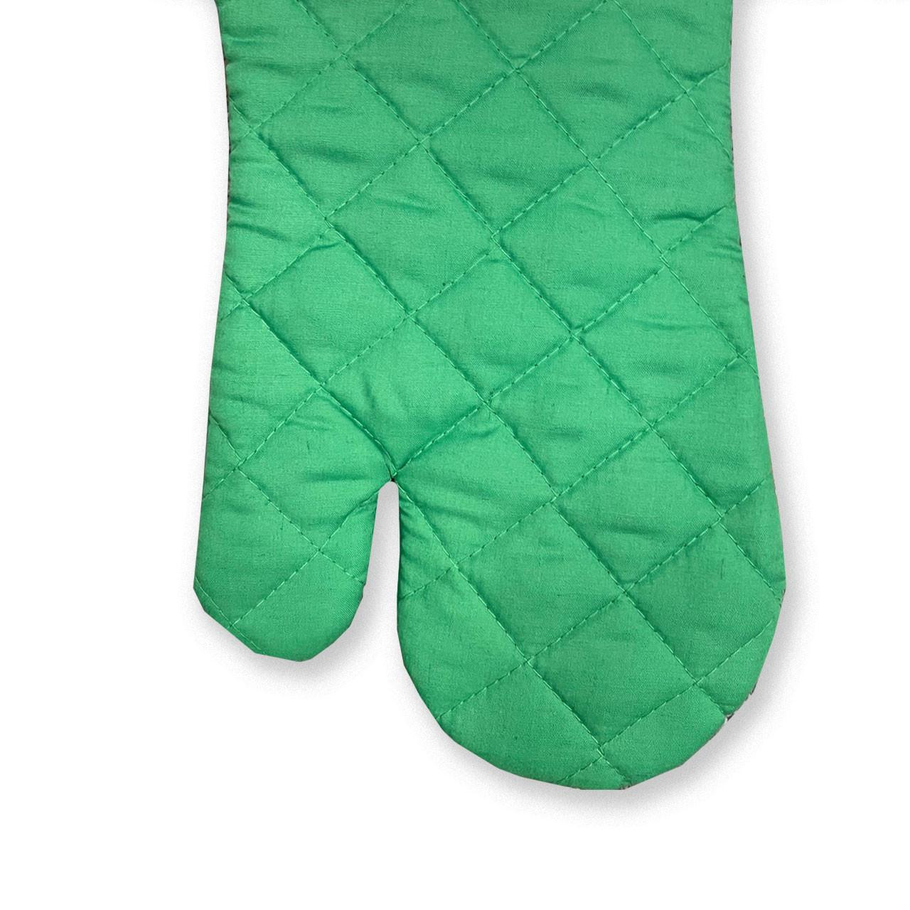 Claddagh Irish Blessing Oven Mitt back quilted side