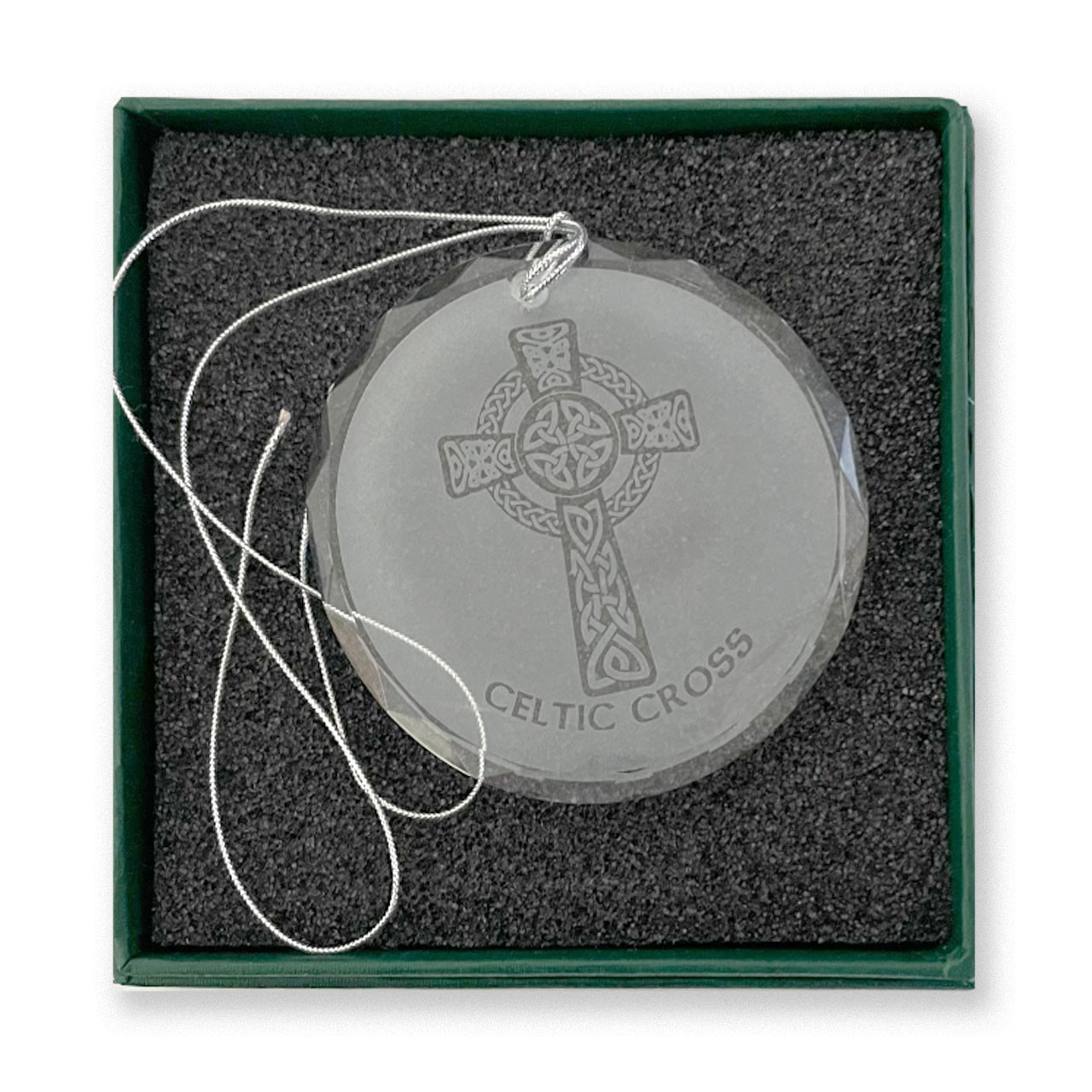 Galway Crystal Celtic Cross Ornament - The Irish Store