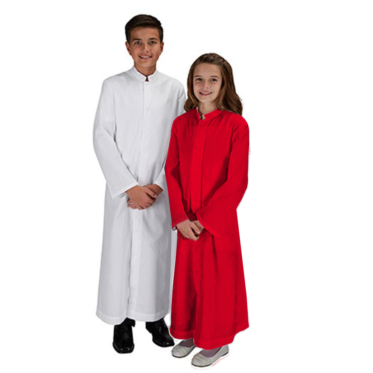 600 Altar Server Cassock in Black, Red or White