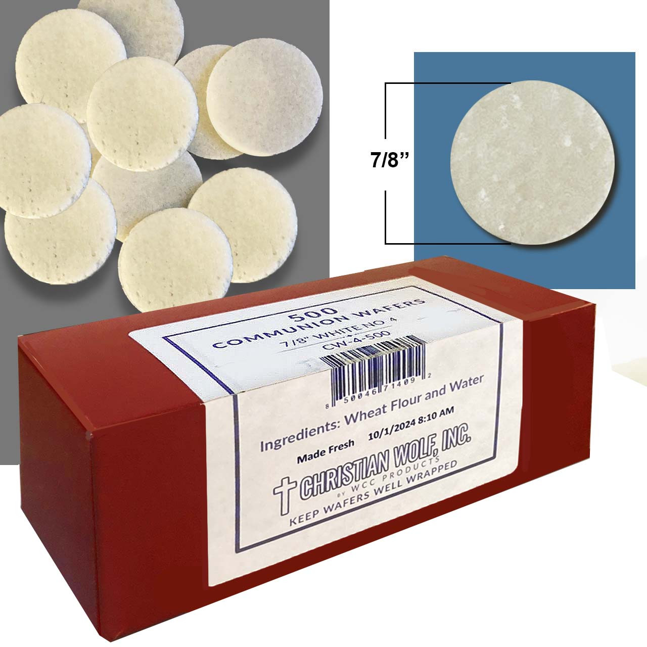 #4 Dime Sized Altar Breads/Box 500