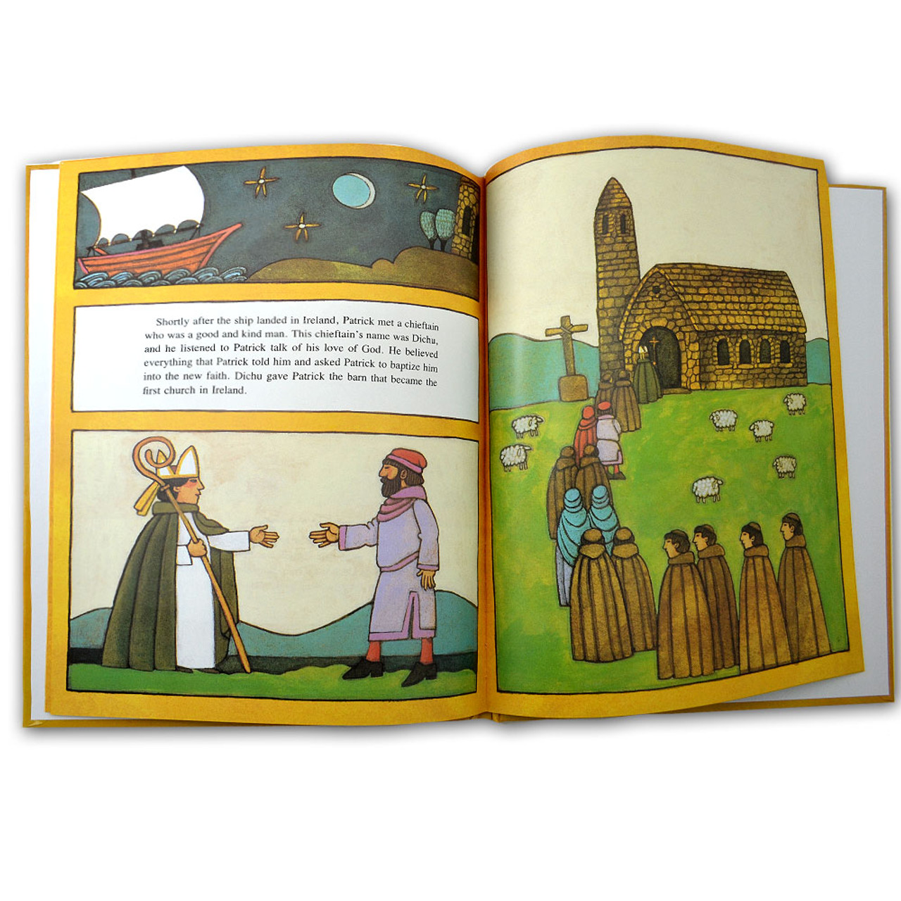 Inside pages of Patrick Patron Saint of Ireland by Tomie dePaola