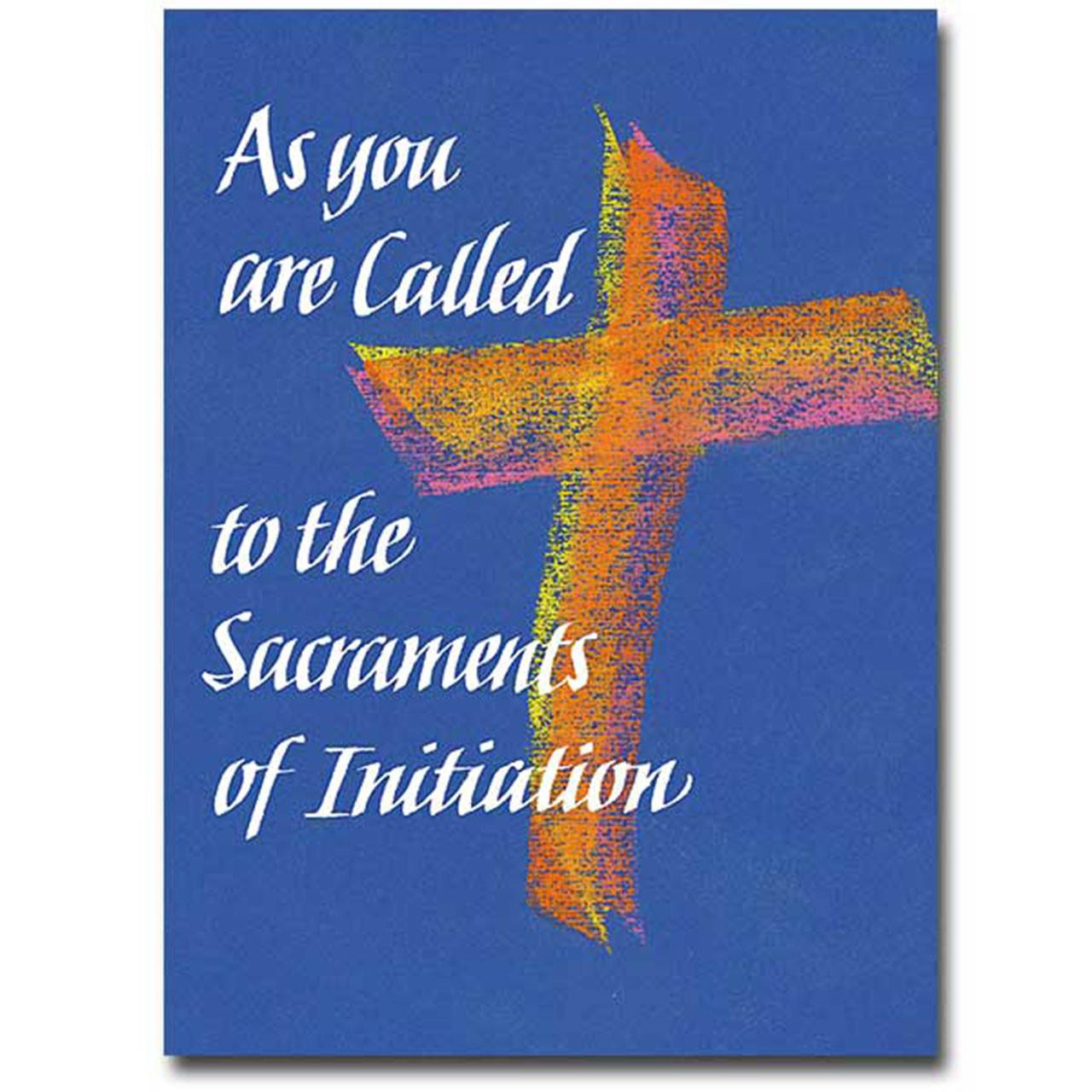 RCIA Card with Cross