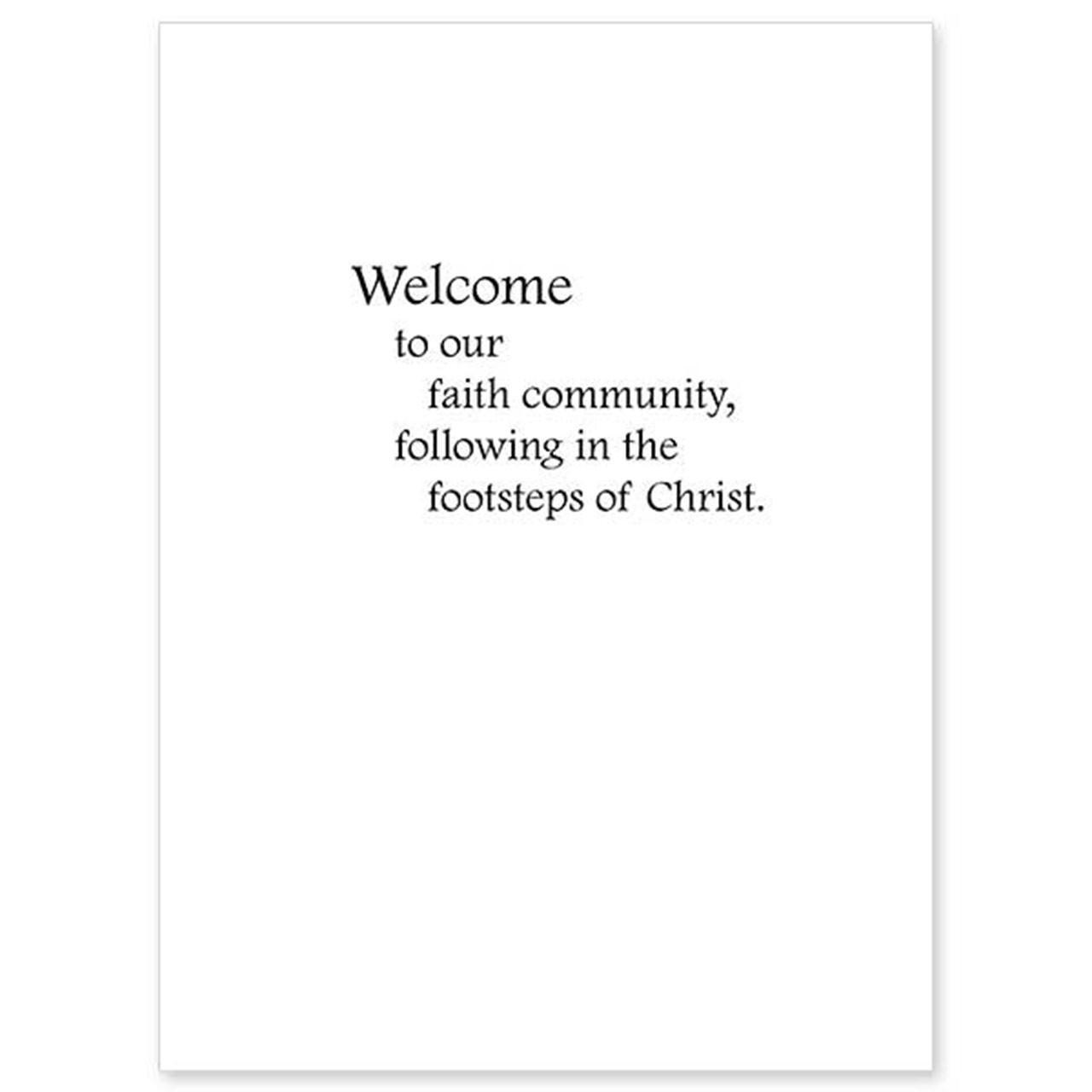 Inside the Catholic RCIA Card with Cross
