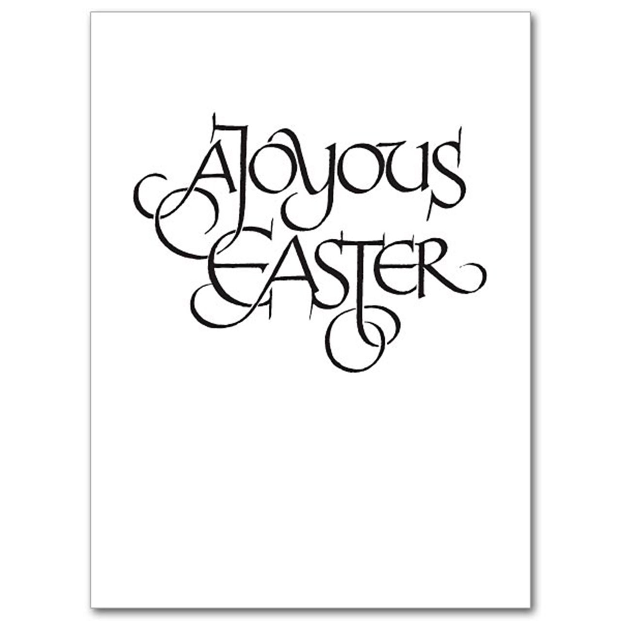 Inside the Alleluia Easter Card