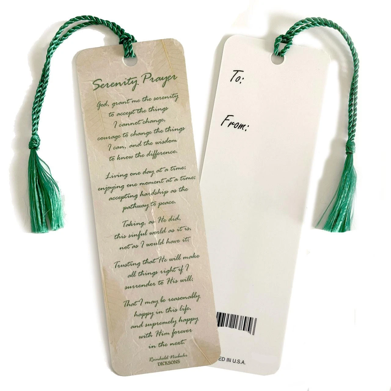 Long Version of the Serenity Prayer Bookmark