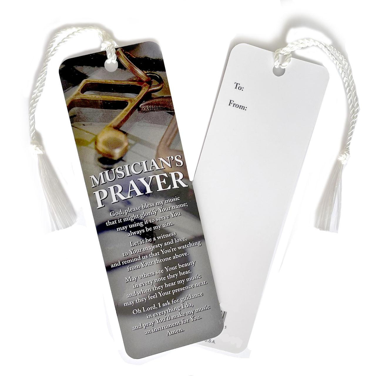 Musician's Prayer Bookmark