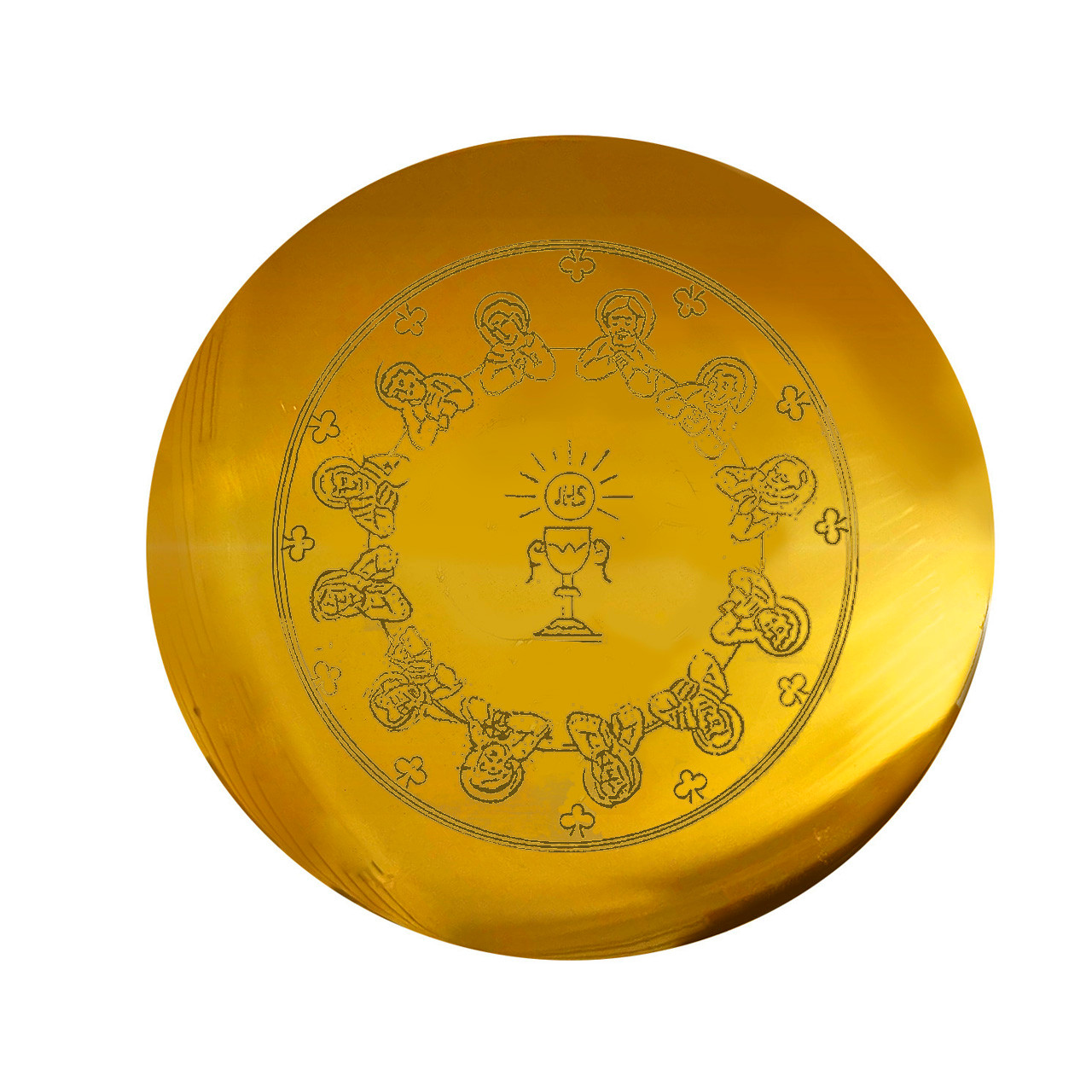 F3 Gold Plate Scale Paten with Engraved Design