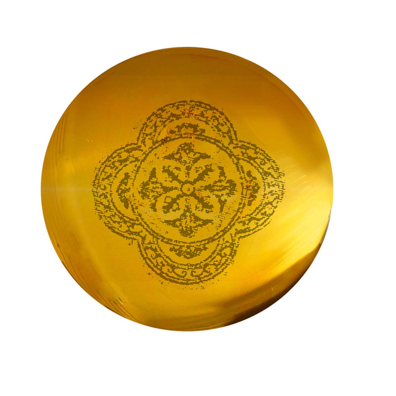 F6 Gold Plate Scale Paten with Engraved Design