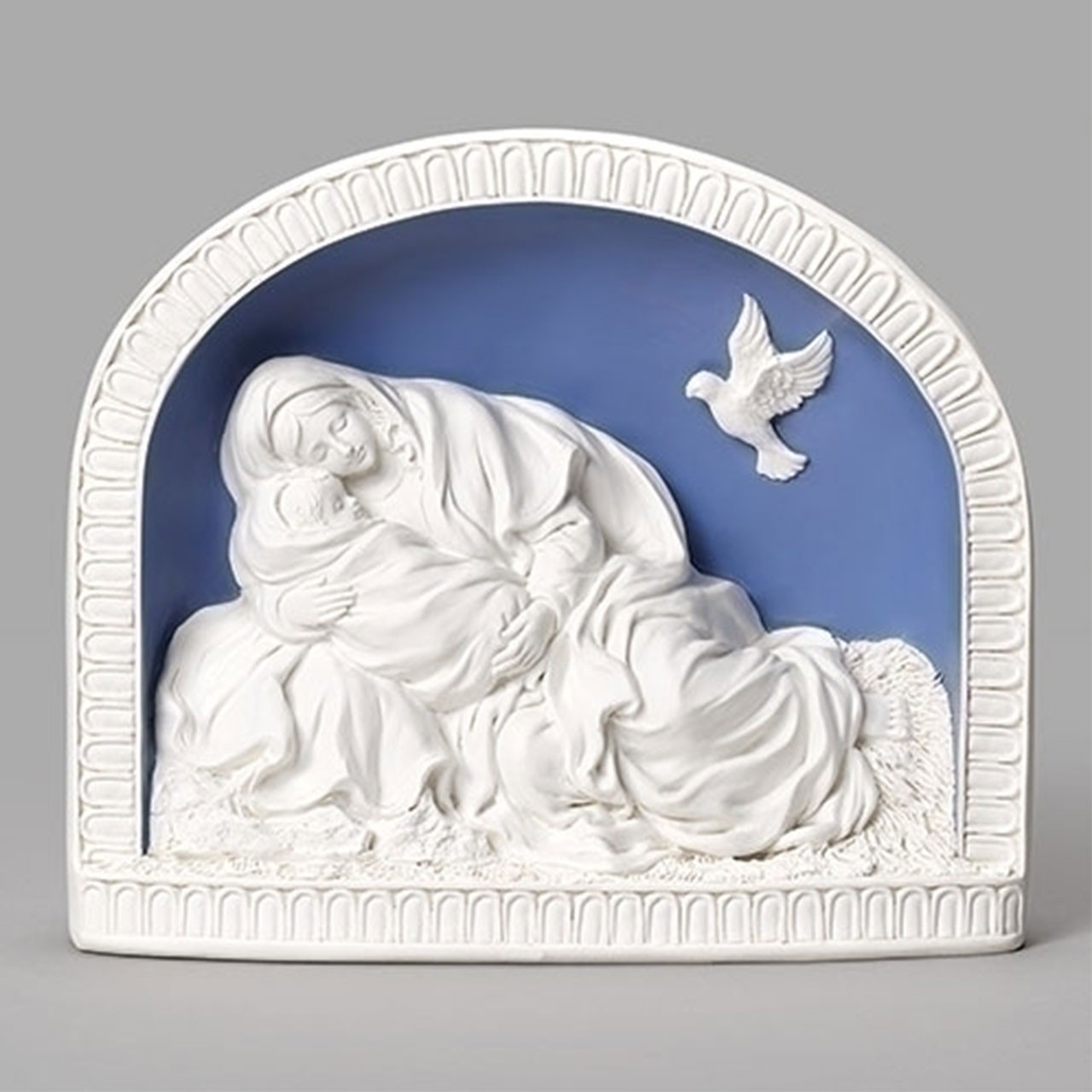 Della Robbia Madonna and Child Relief Sculpture
