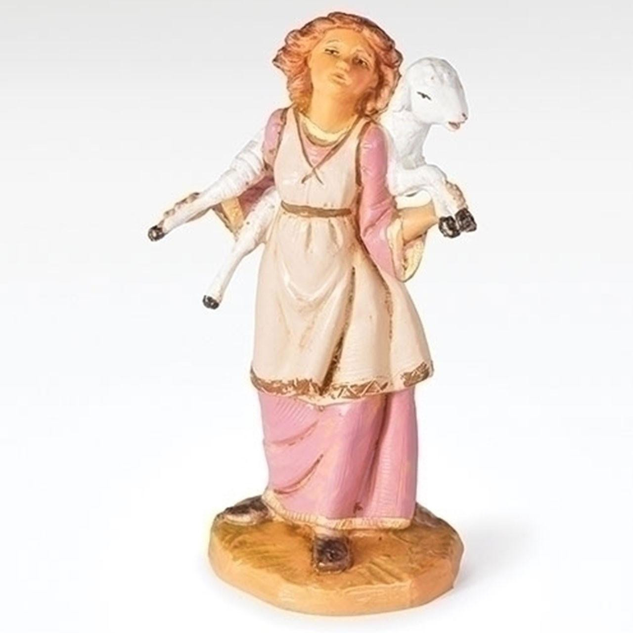 5" Scale Fontanini Shepherdess Sofi figure with story card