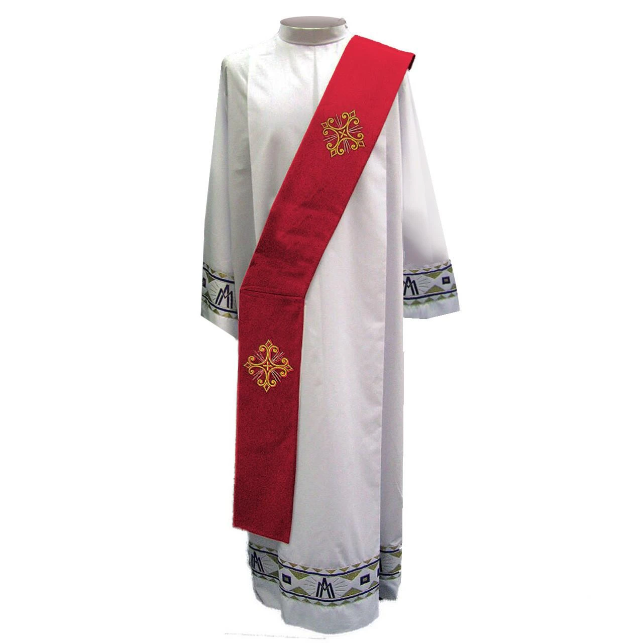 351 Deacon Stole in Primavera Red