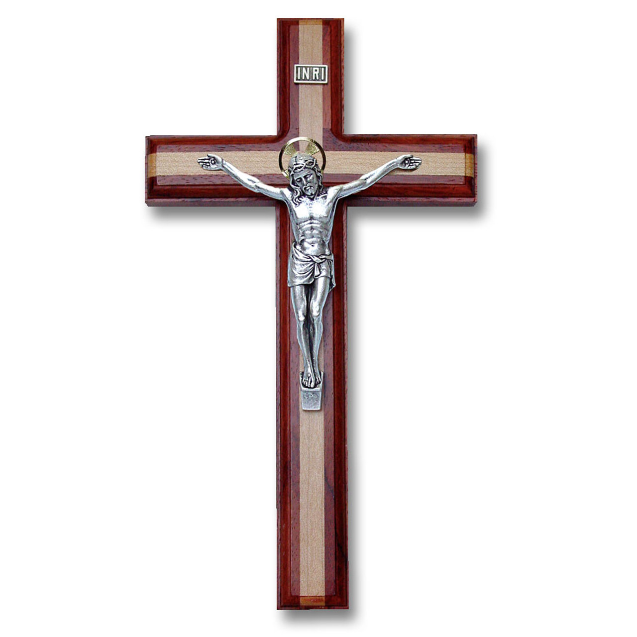 11 IN Rosewood and Maple Crucifix