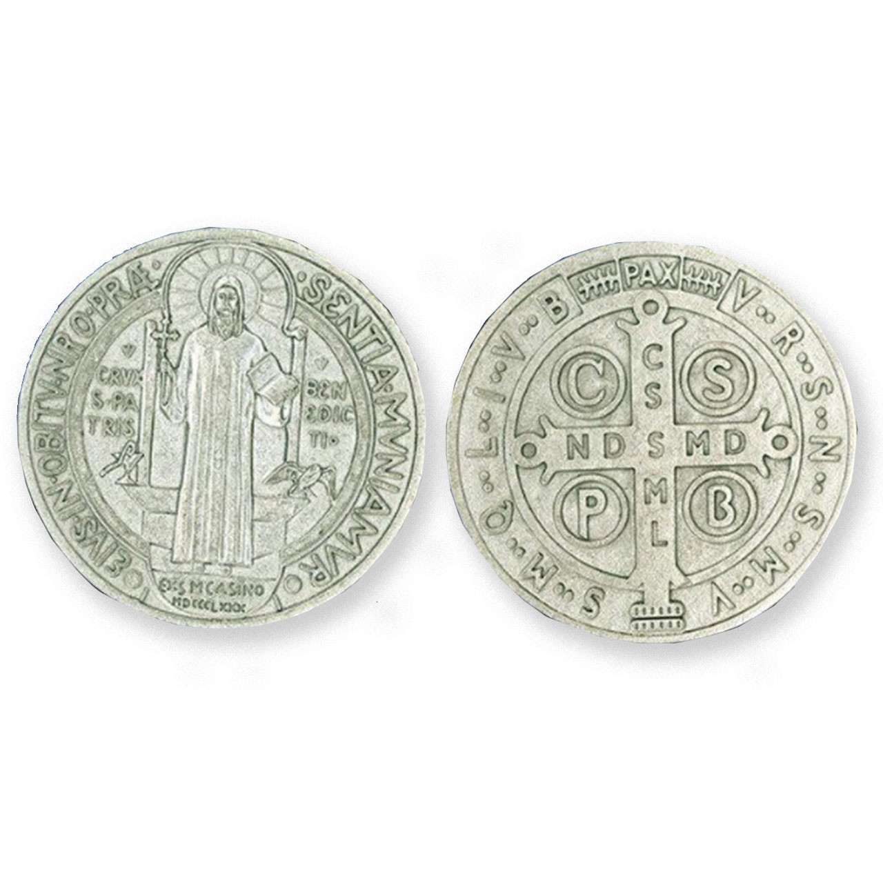 Silver Saint Benedict Token